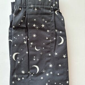 J. Crew Men's soben bóxer Bottoms  short .Dark Gray with White Celestial Pattern